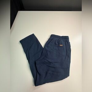 Alcott Dark Blue Men’s Linen Joggers Size XXL